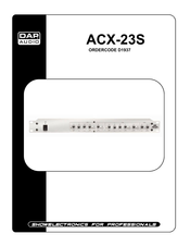 DAPAudio ACX-23S Product Manual