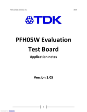 TDK PFH05W-1D0-EVK-S1 Series Application Notes