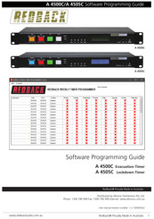 Redback A 4505C Software Programming Manual