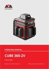 Ada CUBE 360-2V Operating Manual