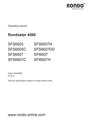 Rondo SFS6605C Operating Manual
