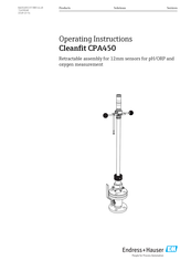 Endress+hauser Cleanfit CPA450 B Series Manuals | ManualsLib