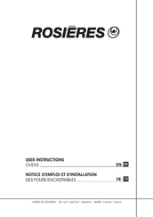 ROSIERES RFS5282IN User Instructions