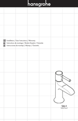 Hans Grohe Talis C 14127 1 Series Installation/User Instructions/Warranty