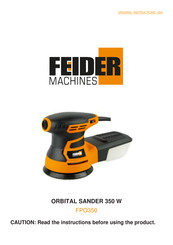 Feider Machines FPO350 Original Instructions Manual