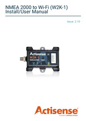 Actisense W2K-1 Install And User Manual