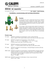 Caleffi DISCAL 551 Series Installation, Commissioning And Servicing Instructions