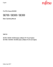 Fujitsu SE500 Basic Operating Manual
