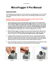 Vosentech MicroFogger 4 Pro Manual