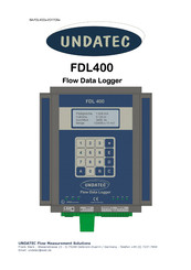 UNDATEC FDL400 Manual