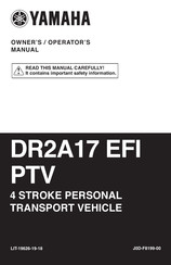 Yamaha DR2A17 EFI PTV Operator's Manual