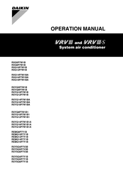 Daikin VRV III REMQ12P7Y1B Operation Manual