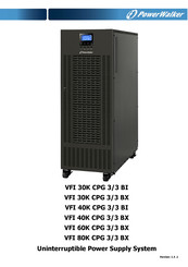 PowerWalker VFI 30K CPG 3/3 Instructions Manual