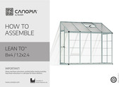 Palram Canopia LEAN TO 702969 How To Assemble