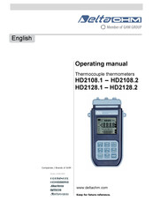 GHM Delta OHM HD2108.2 Operating Manual