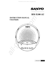 Sanyo RM-X100 AU Instruction Manual