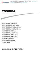 Toshiba UL3063DG Operating Instructions Manual