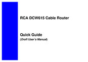 RCA DCW615 Quick Manual
