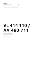 Gaggenau VL 414 110 Installation Instructions Manual