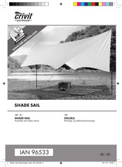 Crivit Outdoor SHADE SAIL 96533 Assembly And Safety Advice