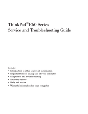 Lenovo ThinkPad R60 Series Service And Troubleshooting Manual
