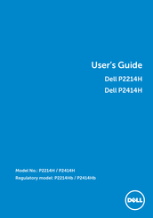Dell P2414H User Manual