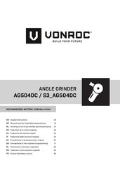 VONROC AG504DC Original Instructions Manual