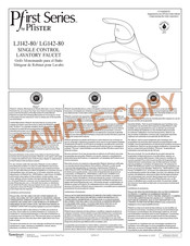 Pfister Pfirst LJ142-80 Manual