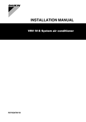Daikin RXYSQ6TAV1B Installation Manual