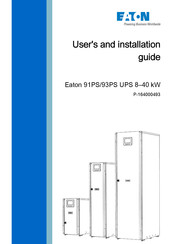Eaton 93PS UPS 8-40 kW User And Installation Manual