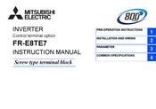 Mitsubishi Electric FR-E8TE7 Instruction Manual