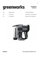 GreenWorks NLG401 Operator's Manual