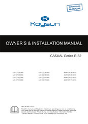 Kaysun KAY-CD 26 DR9 Owner's Manual