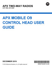 Motorola APX MOBILE O9 CONTROL HEAD User Manual