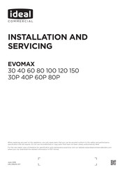 ideal commercial Evomax 150 Installation And Servicing