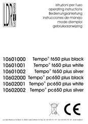 LDR Tempo f650 plus black Operating Instructions Manual