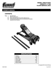 Summit SUM-910000 Owner's Manual