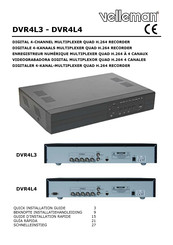 Velleman DVR4L4 Quick Installation Manual