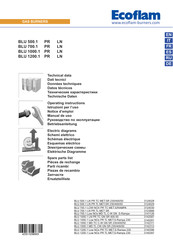 Ecoflam BLU 500.1 LN PR TC MET.SR 230/400/50 Manual