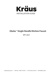 Kraus Oletto KPF-2631SFACB Installation Manual