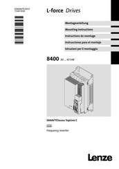 Lenze L-force TopLine E84AVTCE4534 Mounting Instructions