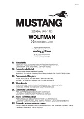 Mustang WOLFMAN UNI-1963 Manual