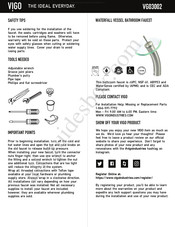 VIGO VG030002 Installation Manual