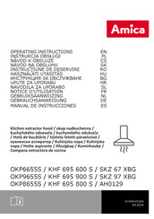 Amica SKZ 67 XBG Operating Instructions Manual