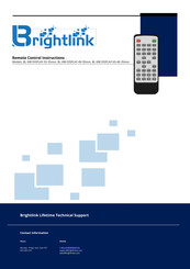 Brightlink BL-VW-DISPLAY-55-35mm Instructions Manual