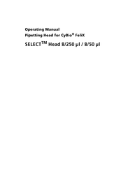 Endress+Hauser Analytikjena SELECT Head 8/250 ml Operating Manual