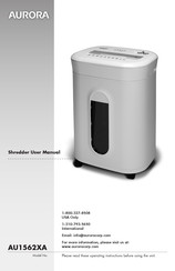 Aurora AU1562XA User Manual