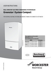 Bosch Worcester Greenstar 30i System Compact User Instructions