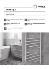 Rointe Loira aqua 432 Instruction & Installation Manual