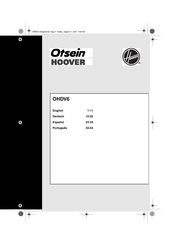 Hoover Otsein OHDV6 Manual